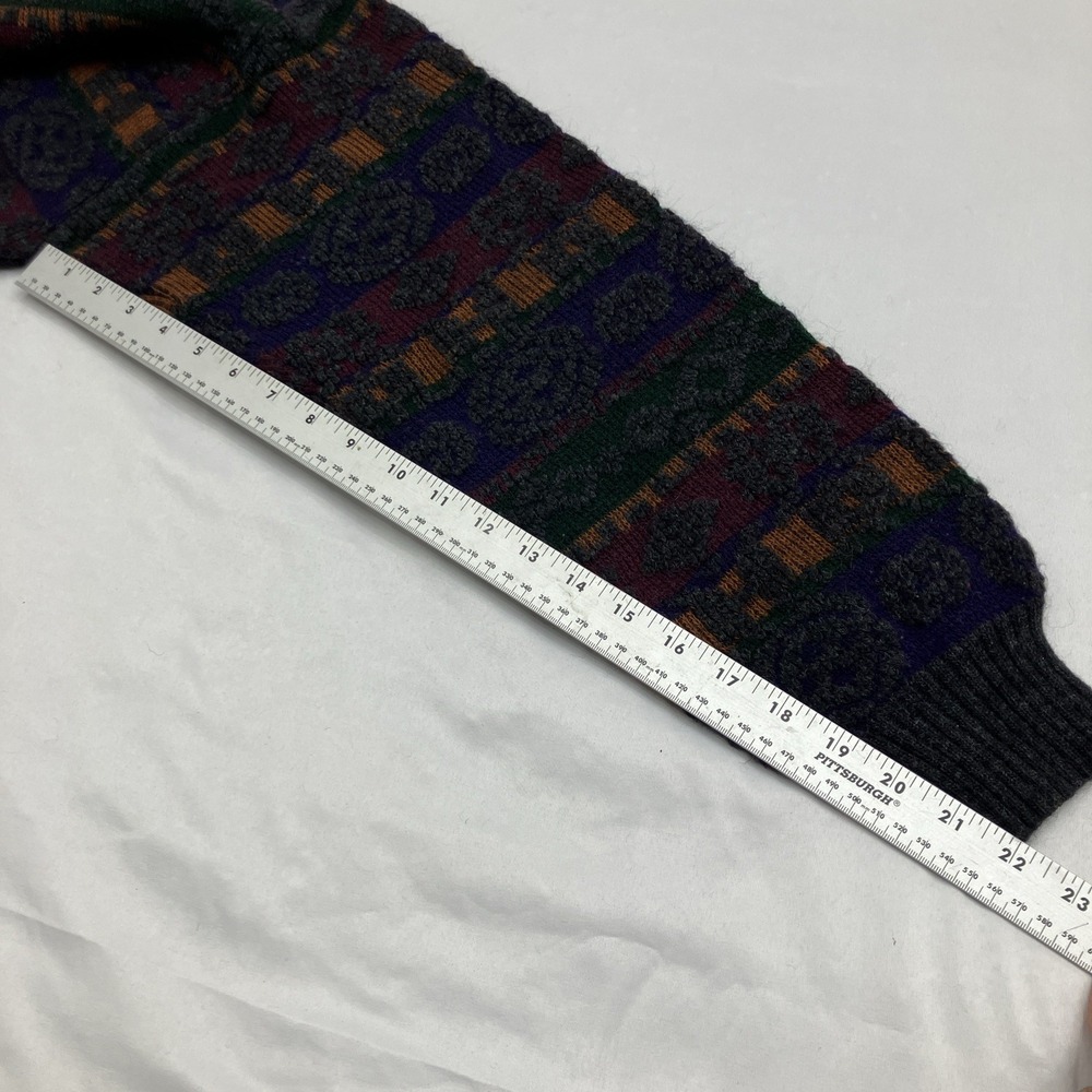 Vintage Cambridge Classics Pullover Geometric Knit Sweatshirt Men's Size Large - Picture 6 of 7